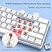 TMKB T61SE Gaming Mechanische Tastatur mit Deutsches QWERTZ Layout,Rote Schalter,weiße