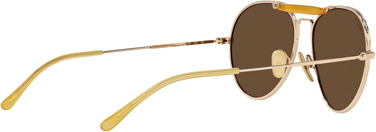 Ray-Ban Unisex Rb8063 Titanium Aviator Sunglasses