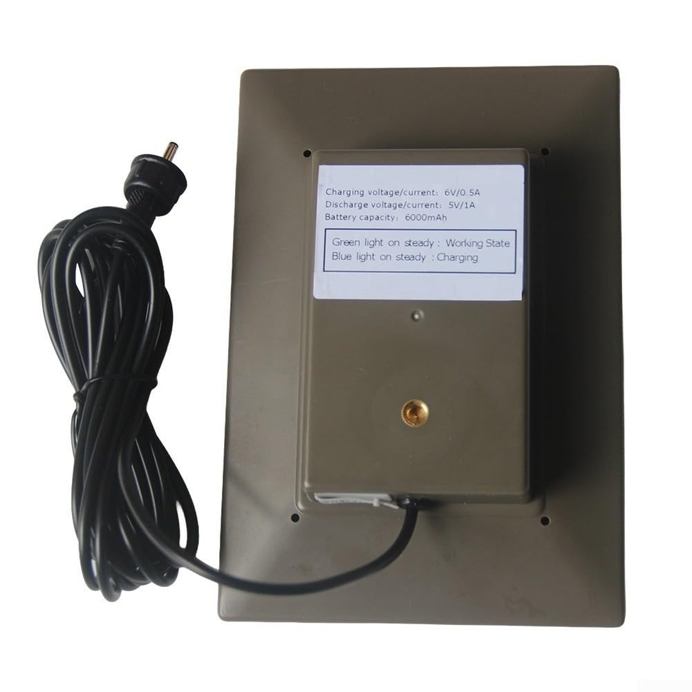 Kit de panneau solaire 10 W, batterie 6000 mAh avec double sortie pour caméras de sécurité, chargeur monocristallin résistant aux intempéries pour surveillance extérieure