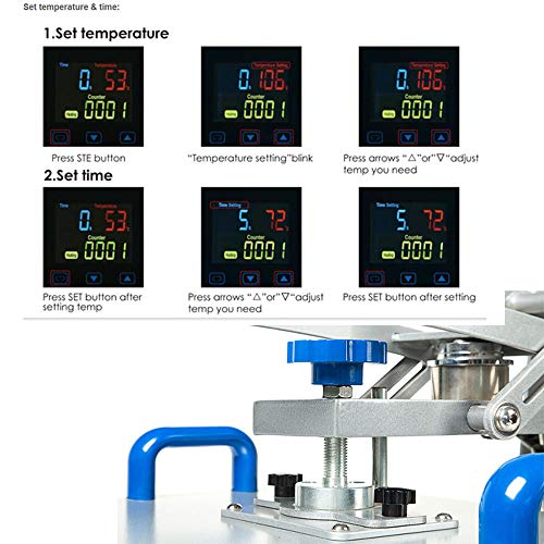 Calca Máquina Termofijadora 9 en 1 15 x 15 pulg miniatura 7
