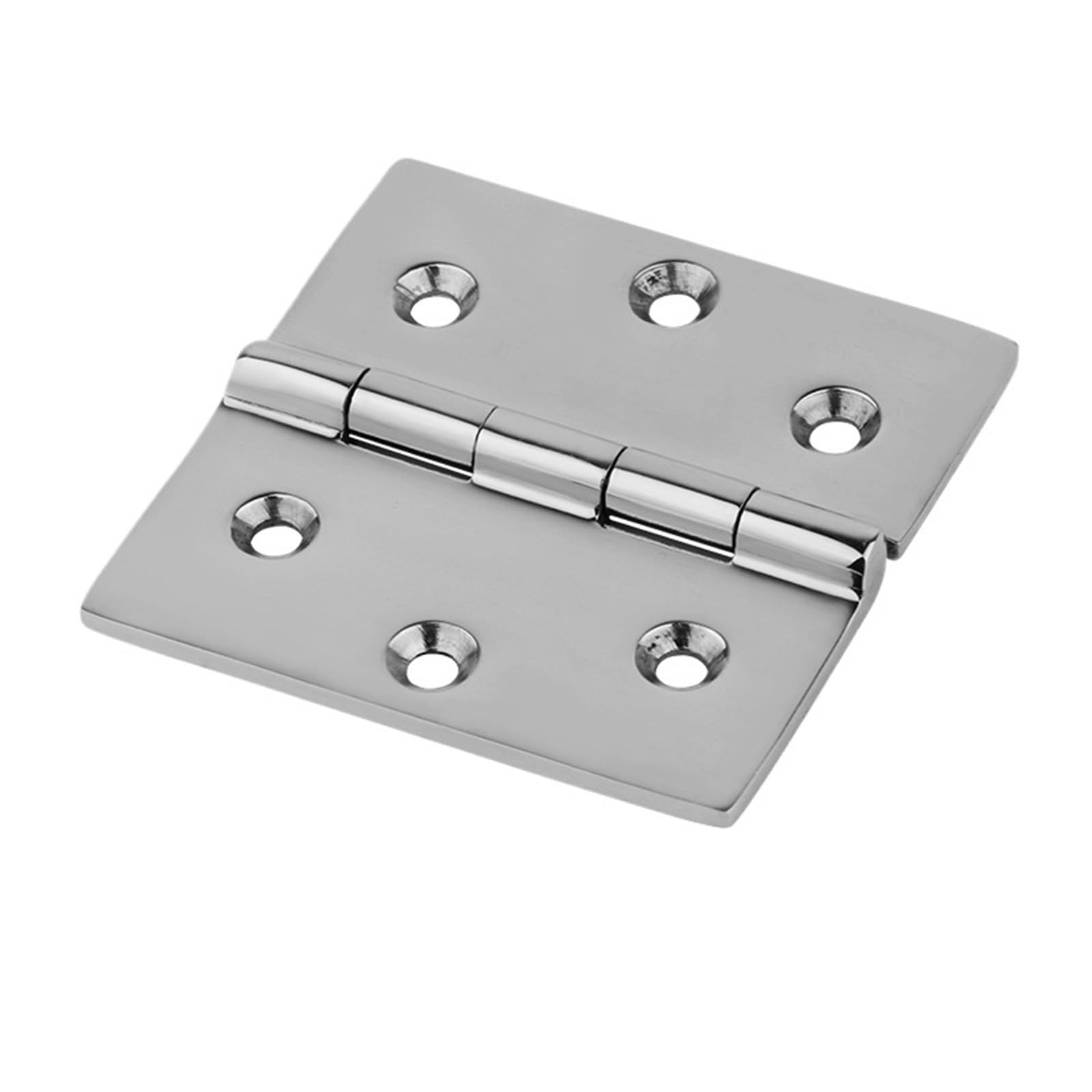 76x76mm Square Thickened Hinge 316 Stainless Steel Cast Industrial Loose-Leaf Flat Hinge 1Pcs