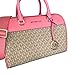 Michael Kors MK Jet Set Travel Medium Duffle Bag Satchel MK Signature (Tea Rose)