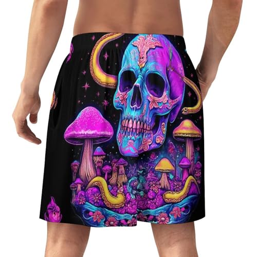 Lounge Pajama Bottoms for Men, Soft Comfy Pajama Short with Elastic Waistband Sleep Pjs Pants3