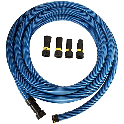 Cen-Tec Systems 95215 30 Ft. Antistatic Vacuum Hose for Shop Vacs with Expanded Multi-Brand Power...