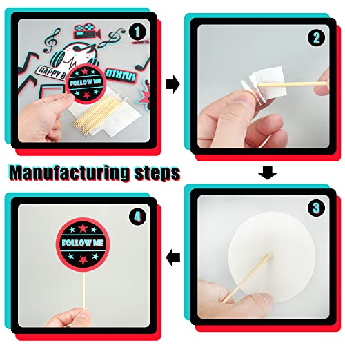 23 Pcs Music Happy Birthday Cake Topper Music Themed Purple Balloons Cake Decor Set Hot Music Note Themed Cupcakes Topper Music Party Supplies For Teens Social Media Balloons Theme Birthday Party #TOP2