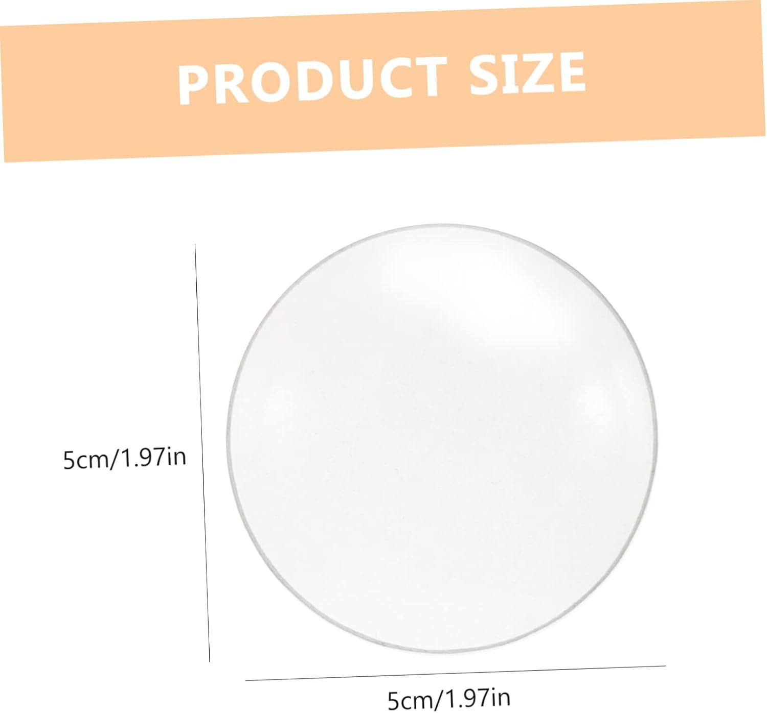 5pcs Double Convex Glass Lens 50mm Diameter 100mm Focal Length for Optical Experiments and Labs