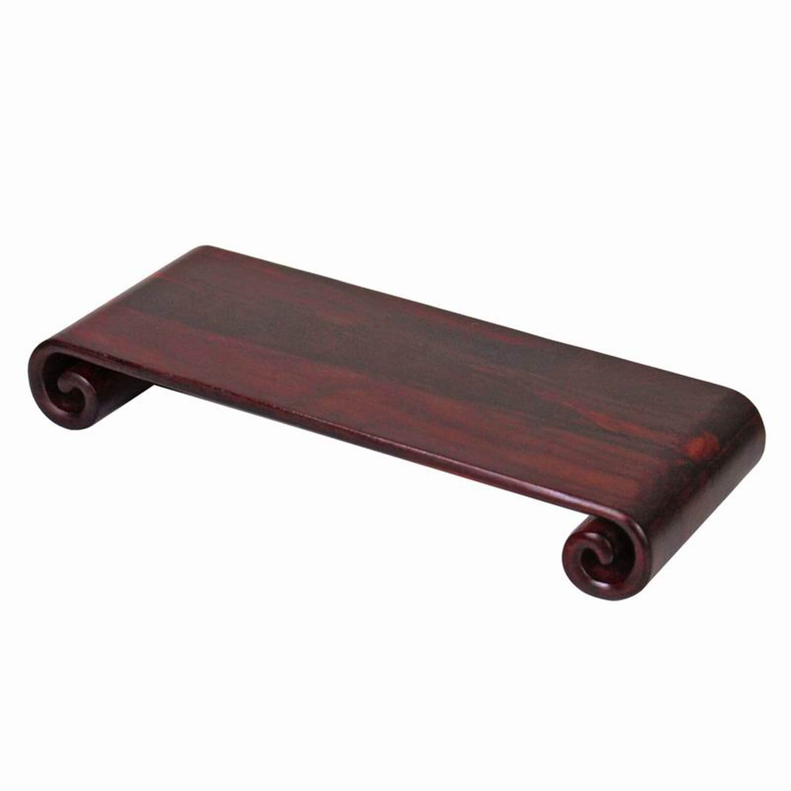 MPOPO Bonsai Pedestal Plant Bonsai Wooden Vase Base Scrolls and Rectangular Handicraft Ornaments Strange Jade Teapot Suitable for Desktop Vase Display Stands Pedestal Base(A)
