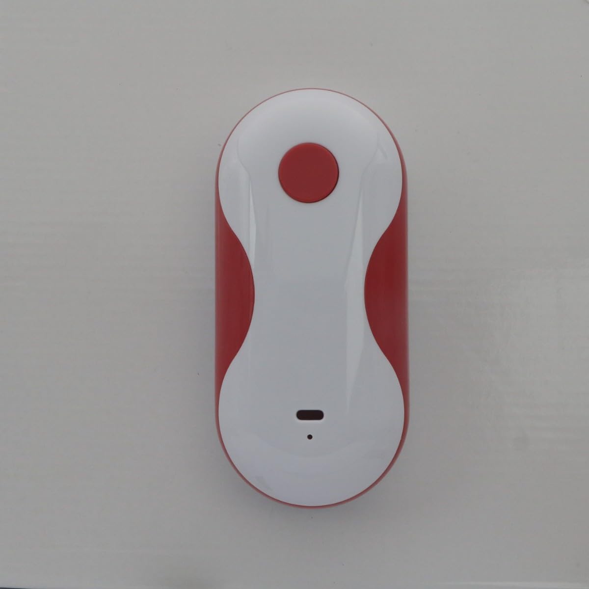 Apriscatole elettrico automatico rosso e bianco, apriscatole ricaricabile USB-C, con coperchio Grabber, strumento da cucina a basso rumore, 18,5 x 9,9 x 7,6 cm, uso one-touch per anziani
