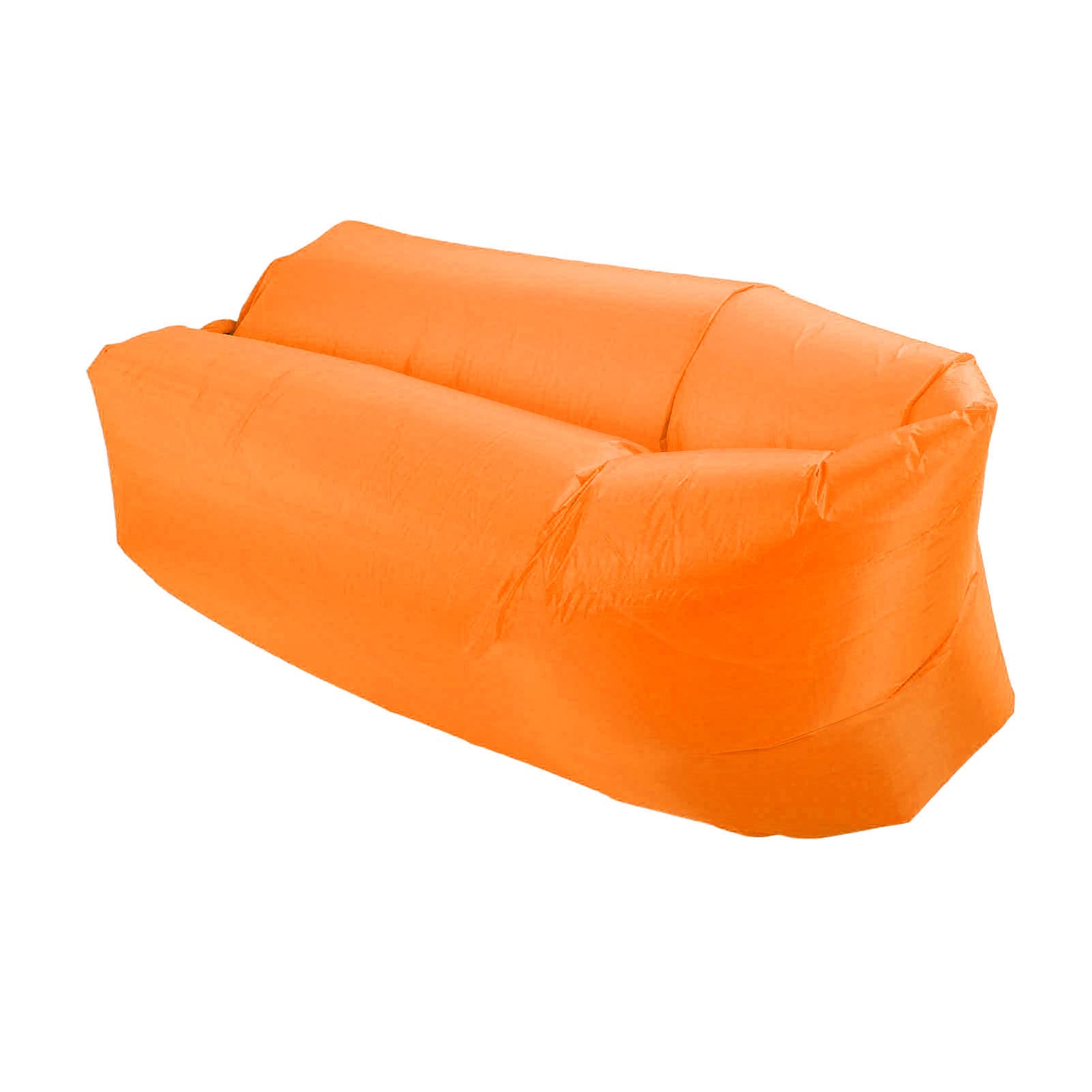 Haofy Inflatable Lounger Air Sofa, Foldable Easy Inflation Abrasion Comfortable Inflatable Sofa Portable for Outdoor (Orange), Haofyk3aegwbd1f-13
