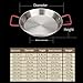 UNbit Professional Paella Pan Nonstick Stainless Steel, Anti-scalding Handles Universal for All Sources of Heating for Home, Hotel, Restaurant (Size : 28cm)