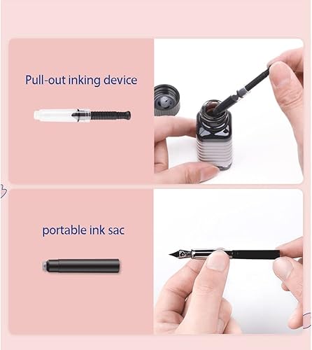 Miniatura 3 de Pluma estilográfica para escribir 0.020 in punta fina impresionante pluma de lujo de alta gama Metal escritura pluma mejor regalo para hombres y