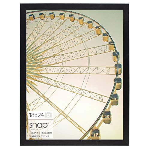 Snap 18 by 24 Inch Black Photo Picture Frame, 18