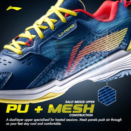 Image of Li-Ning All Round Non Marking Badminton Shoes | All Indoor Sports | Lightweight, Breathable, Grippy & Durable | High Rebound Cushioning | Stable Heel Support