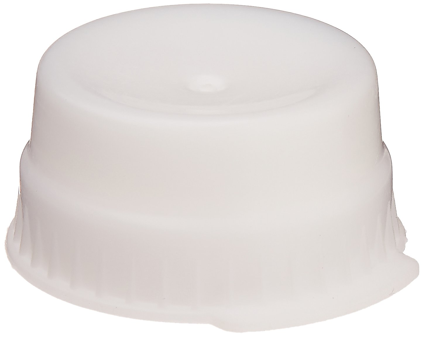 Globe Scientific 113148W Polyethylene Snap Cap with Single Thumb Tabs for 16mm Glass/Evacuated Tubes, 16mm Size, White (Case of 1000)