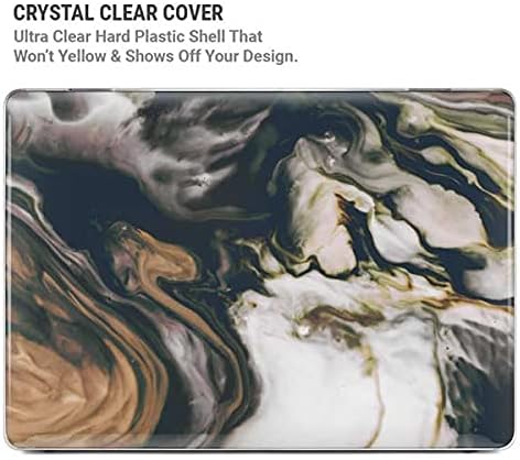 Skinit Case + Skin Compatible with MacBook Pro 16in (2019-20) Originally Designed Copper and Black Marble Ink Design