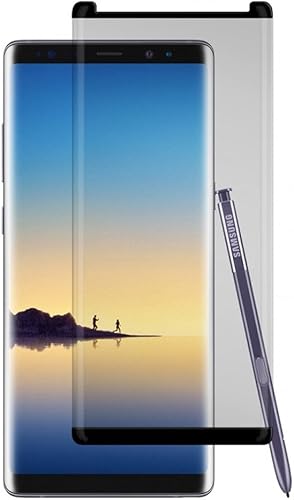 Gadget Guard Black Ice+ Cornisa Edition Protector de pantalla de vidrio templado para Samsung Galaxy Note 8 - Embalaje al por menor - Transparente