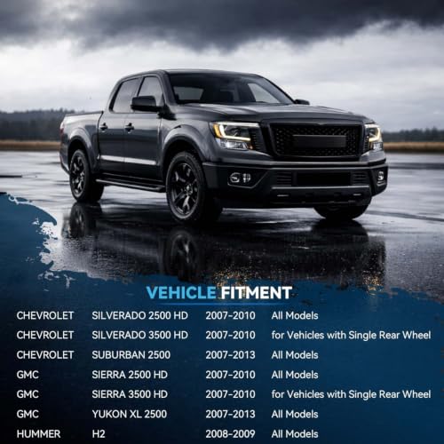 Image of Detroit Axle - 2 Front Wheel Bearing Hubs for 2007-2010 Chevrolet Silverado | 2500 HD Silverado 3500 HD GMC Sierra 2500 HD Sierra 3500 HD, Suburban Yukon XL 2500 Hummer H2, Wheel Bearing Hubs