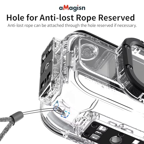 Image of Dive Protective Case for Insta360 AcePro /AcePro 2 Camera Underwater Waterproof Protective Accessories (Waterproof Dive Case for AcePro Camera)