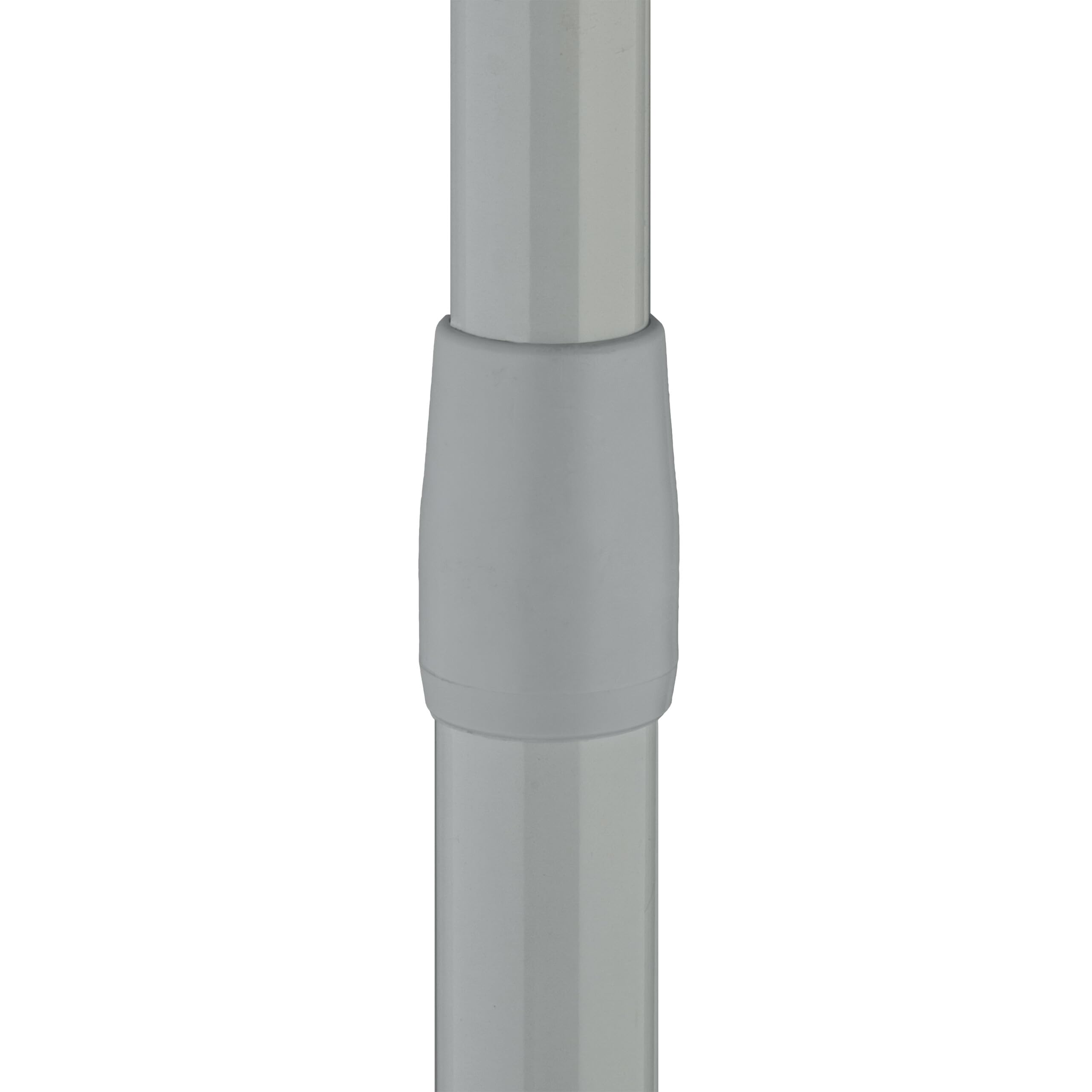 Relaxdays Asta a Pressione per Tende, Telescopica, Bastone Estensibile 110–200 cm, Appendiabiti, Acciaio Inox, Grigio