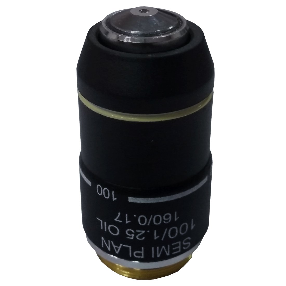 DIN SEMI Plan Achromatic Microscope Objective 100x Spring Loaded, Oil Immersion by LABOVISION