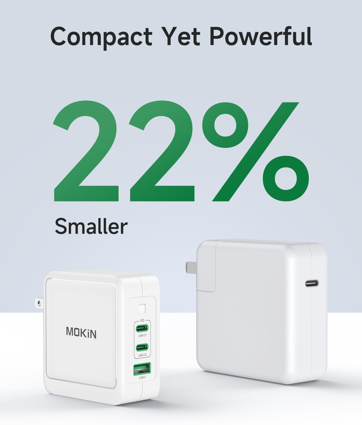100W USB C Charger Block, 3-Port GaN+ USB C Super Fast Charger Foldable Compact Wall Charger for iPhone 17/16/15 Series, Galaxy S25/S24, iPad Pro, MacBook Air, Google Pixelbook, Steam Deck
