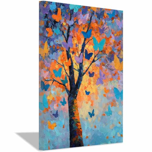 Tableau decoration murale arbre d’automne pour une ambiance sereine et poétique