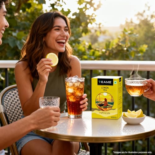 Image of TE-A-ME Lemon Black Tea - 400 Bags (4x100) | Lemon Tea 400 Tea Bags (Envelope)