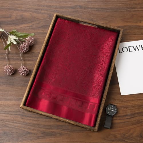 Image of 35 inch Men's Large Square Jacquard Scarf - Cowboy Wild Rugged Style, With Gift Packed