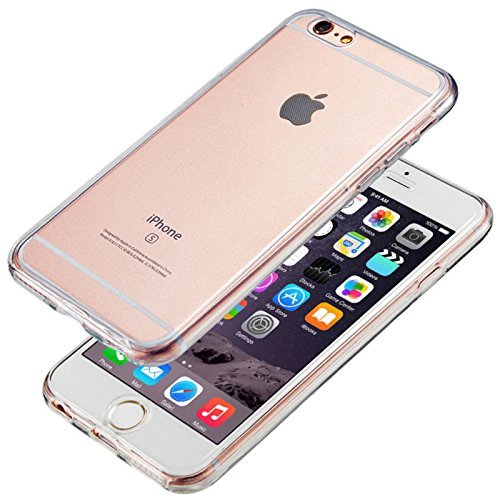 FinestBazaar Shockproof 360 ° Ultra Thin Jelly Gel TPU Silicone Protective Hybrid Clear Case Cover For Apple iPhone 7/8 / Se 2020 (4.7") (Clear)