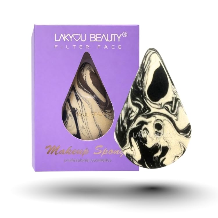 Lakyou Beauty 4D Makeup Sponge | Seamless Natural Finish | Minimal Product Absorption | Soft Latex-Free Beauty Blender | For Foundation, Concealer, Contour & Powder-picture-41