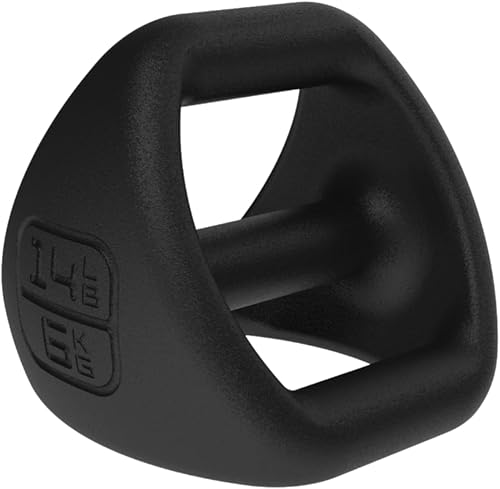 TRX YBell Pro Series 3-in-1 Dumbbell, Kettlebell and Push Up Stand Workout Equipment Commercial Grade Powder Coated Surface Perfect for Strength