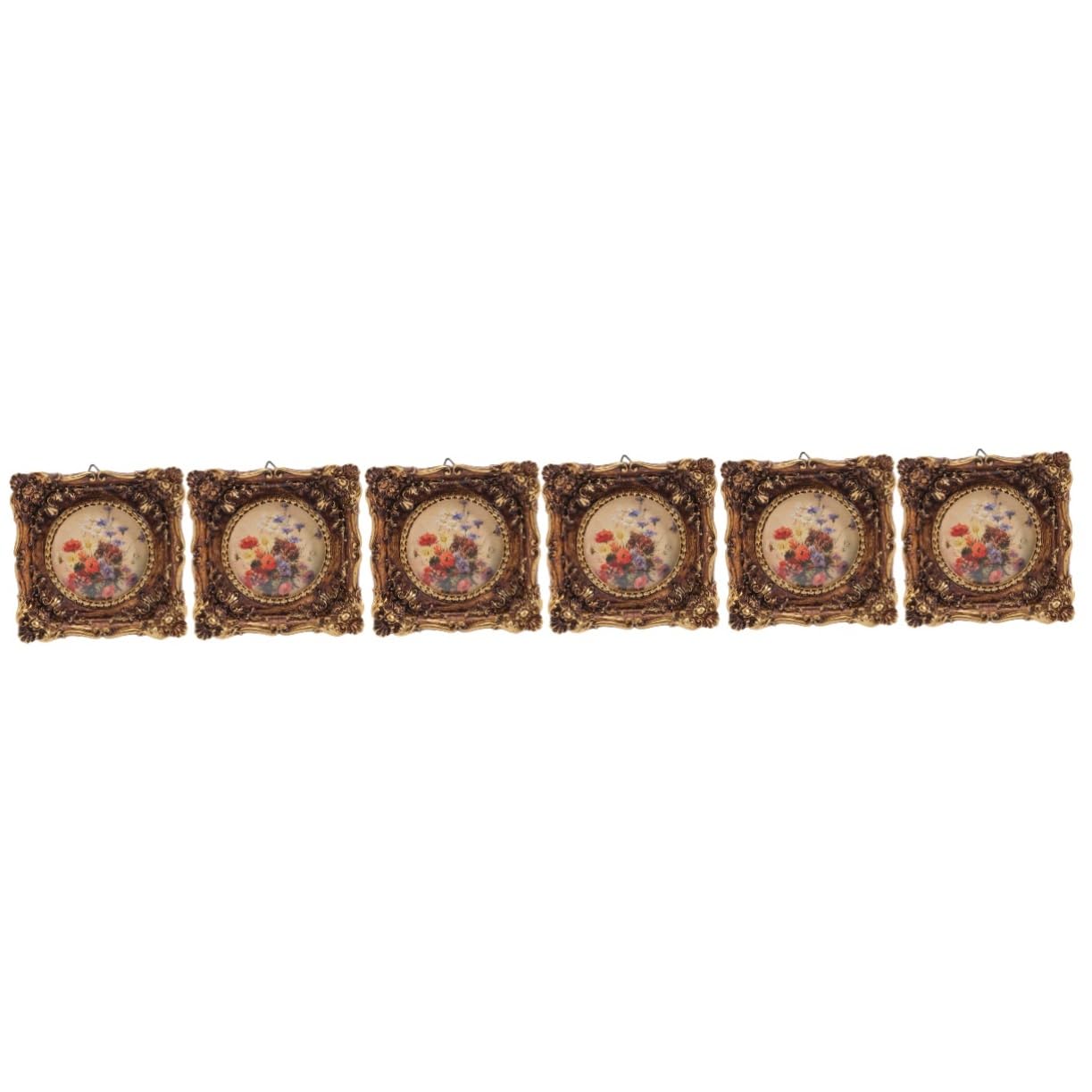 Cadre photo vintage Mipcase résine avec crochets muraux et support de table