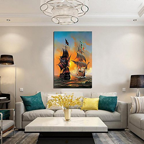 FAYM-Home living room decorated in hand-painted oil paintings, oil paintings, yacht decorated box spray-painted oil paintings, 40cm*60cm