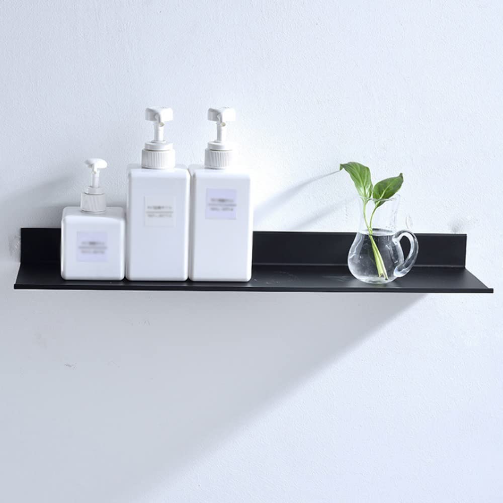 Estante de baño Espacio Aluminio Estantes de baño Negros Estante de Pared de Cocina Estante de Almacenamiento de Ducha Soporte de Almacenamiento de Cocina para baño Estante Rectangular de b