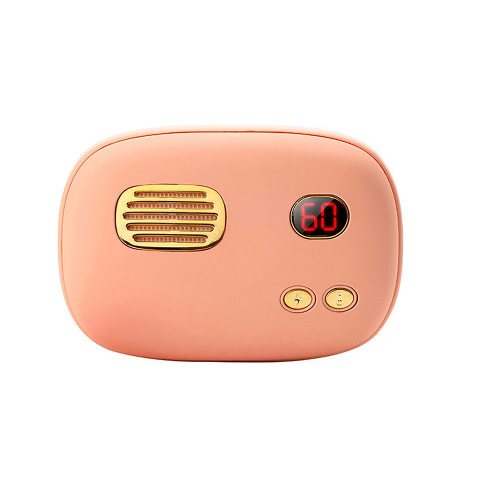 Chauffe-Mains USB 6000mAh Power Bank Externe à Puissance Mobile Main Électrique Réchauffeur de Mains Portable Cadeaux,Rose