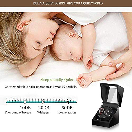 Mover relojes automáticos en vitrina de madera con almohada de cuero para evitar paradas 2
