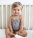Burt's Bees Baby Baby Girls' Bodysuits, Camisole Sleeveless Tank Top One-Pieces, 6-Pack, Cloud/Heather Grey/Blossom, 24 Months