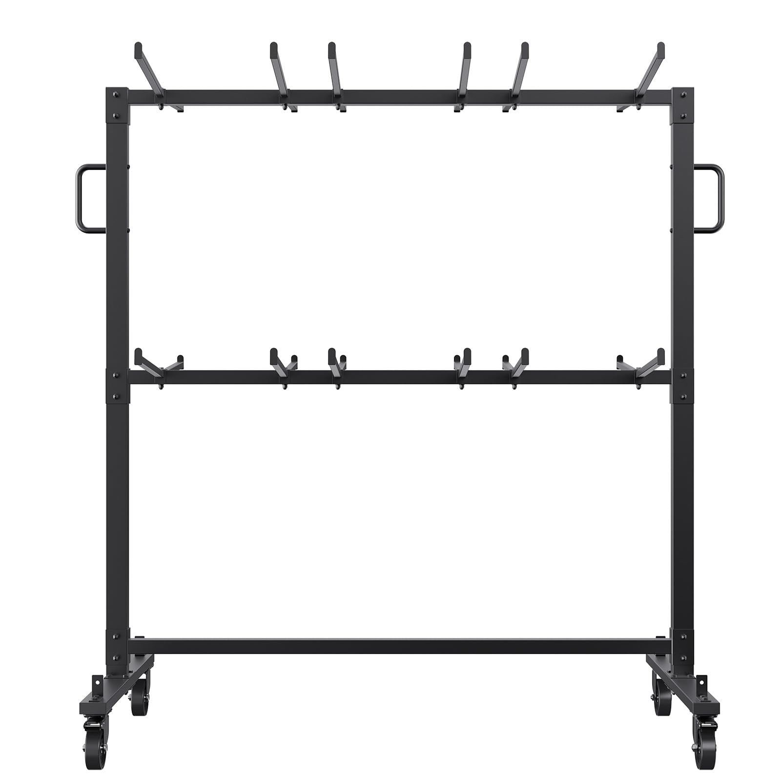 VEVOR Folding Chair and Table Cart, Heavy Duty Steel Folding Chair Rack ...