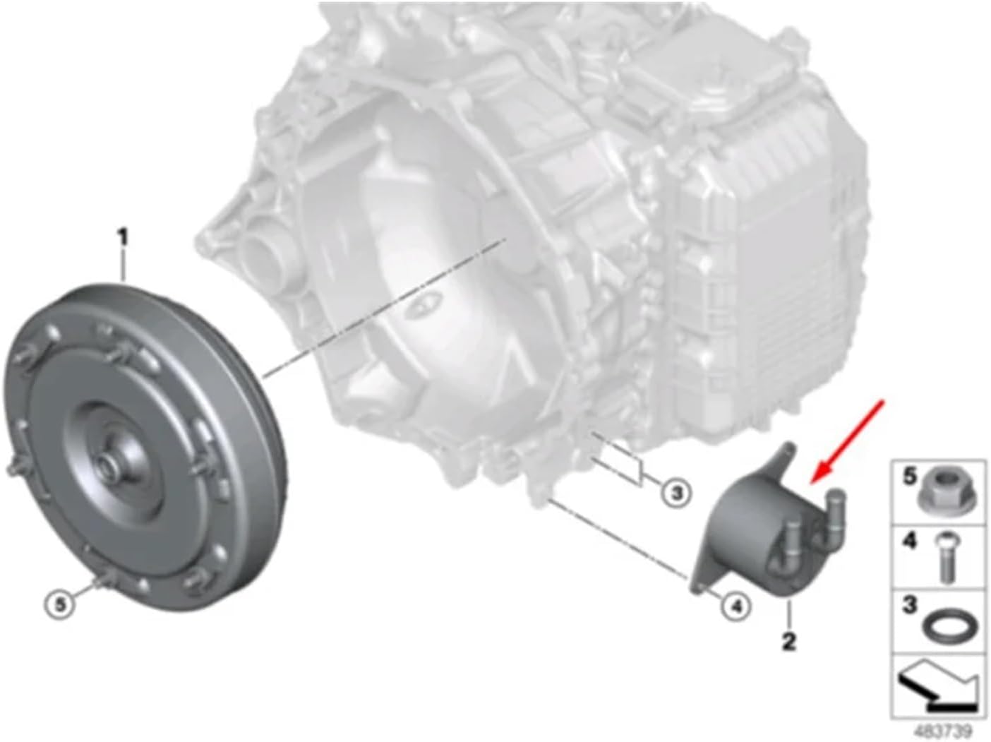 Car Engine Oil Cooler 24148699905 Compatible With BMW X1 F48
