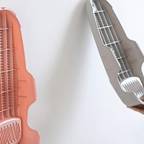 Miniatura 5 de Cabilock - Tabla de lavar de plástico antideslizante para lavar a mano ropa sucia tabla de lavado para el hogar rosa