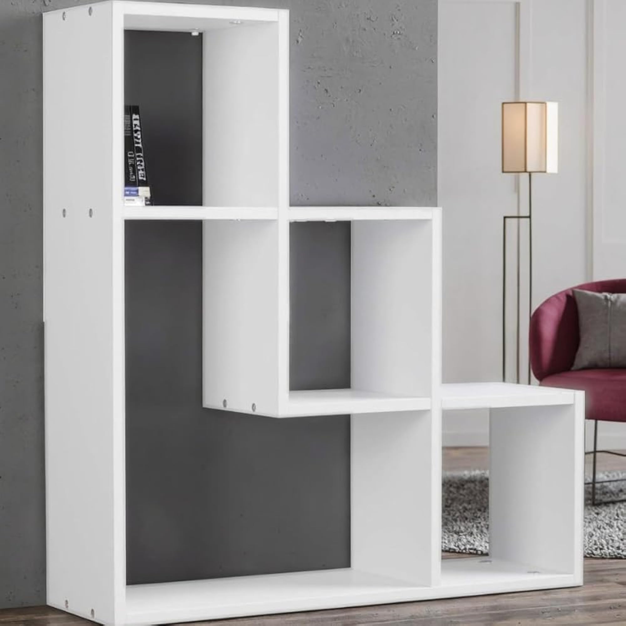 Lyon 3 Step Wooden Floating Wall Shelf Display Unit