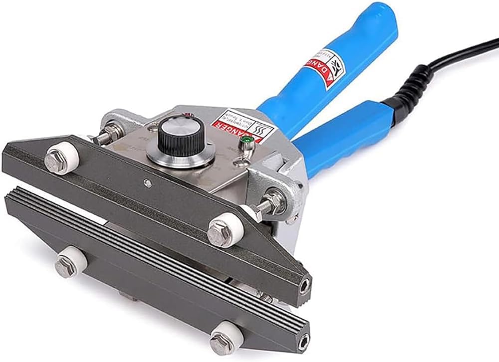 IUokLU Hand Held Crimp Heat Sealer,Handheld Heat Sealer Machine,Portable Hand Crimper Sealer, Heat Seal Bag Sealer Sealing Machine