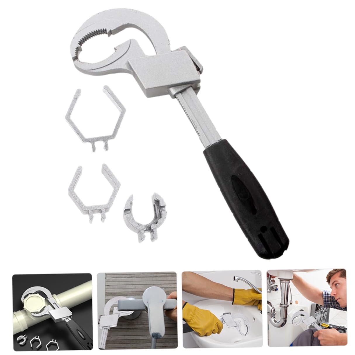 Llave de Plomería Ajustable para Baño y Cocina, Espacios Reducidos