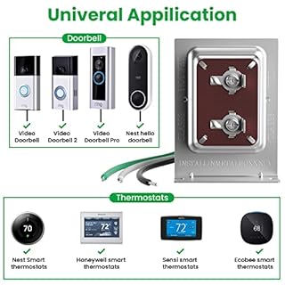 Auspow Doorbell Transformer 24V 40VA for Ring Video Doorbells, Hardwired Door Chime Transformer Power Supply, Compatible with Ring, Nest Hello, Wyze and Eufy Video Doorbells