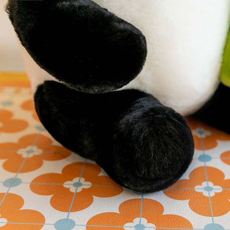 Miniatura 5 de Juguetes de peluche con diseño de panda de 11.8 pulgadas con bambú, muñecos de peluche, regalos para niños, niñas, niños, cumpleaños, San Valentín