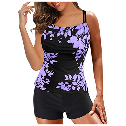 Ensemble bikini pour femme - Taille haute - Maillot de bain deux pièces - Culotte de sport Cover