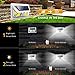 JUSLIT Solar Lights Outdoor, 74 COB LEDs Motion Sensor Light, 2 Modes Wireless Security Wall Lighting W/ 270° Wide Angle, IP65 Waterproof for Front Door, Yard, Garage, Garden, Deck, Porch (4PK)