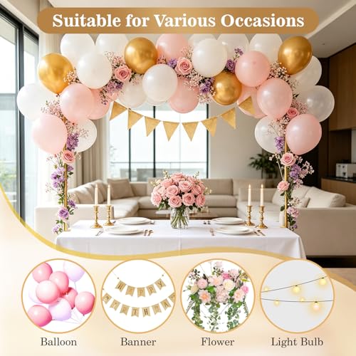 Arco de mesa ajustable QCGNIUI con clips de 150 a 220 cm para globos 3