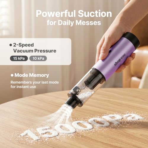 Shop-Vac S4 Mini Cordless Car Vacuum (15,000 Pa, 20-min runtime) — view 4