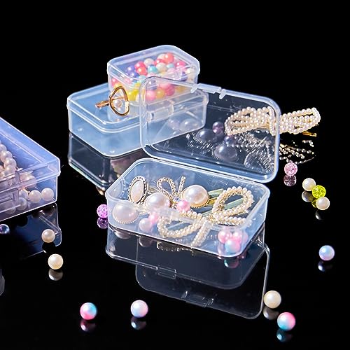 image for Qeirudu 24 Pcs Small Plastic Containers with Lids - Mini Plastic Craft